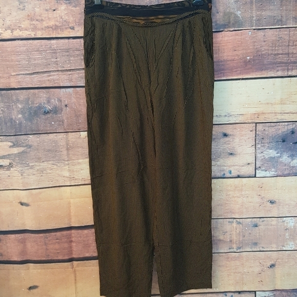 Boho pants elastic waist 100% rayon size 14 - Picture 1 of 6